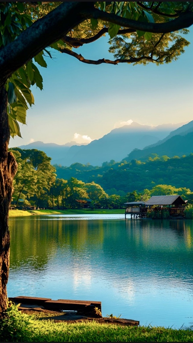 湖景