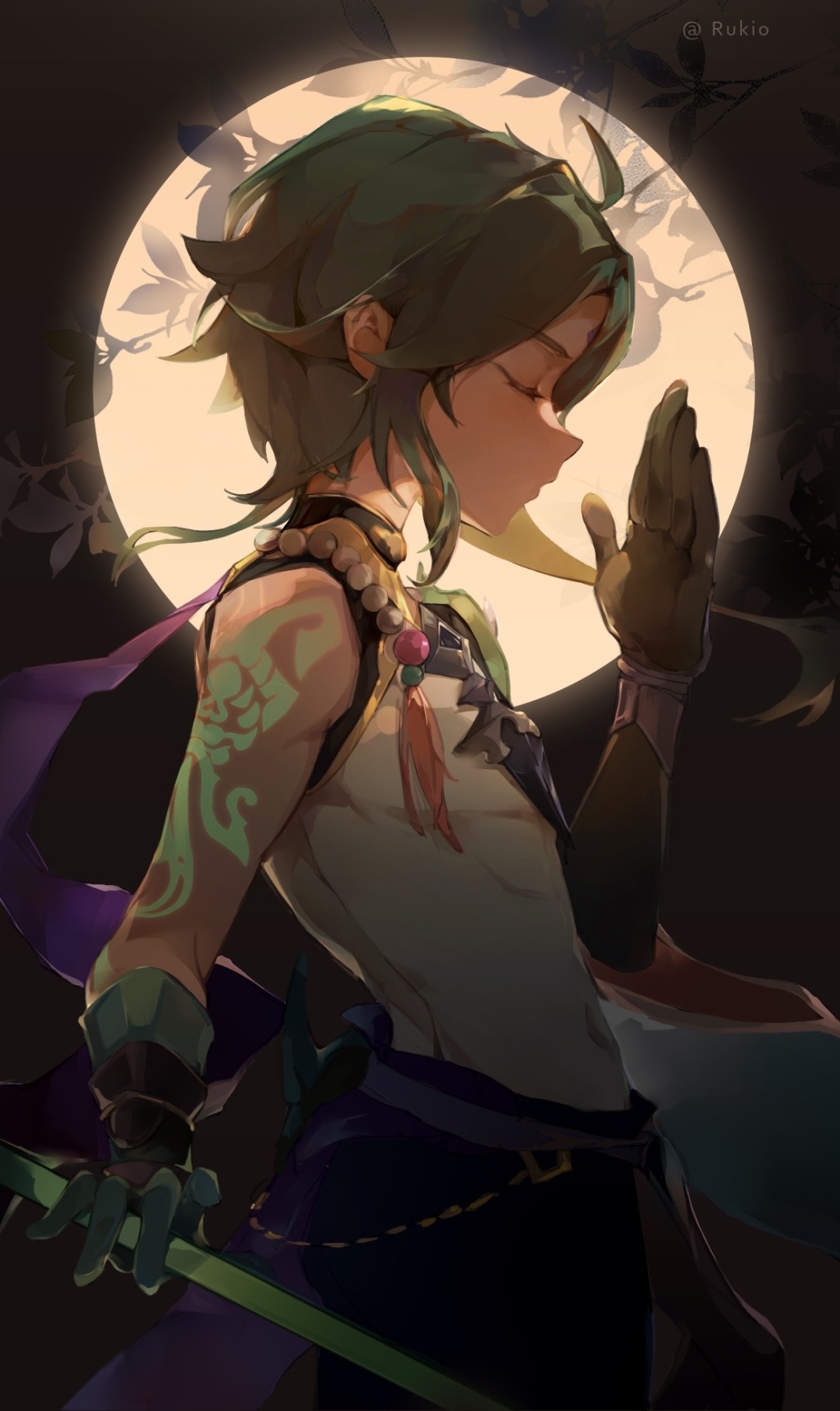拜月
