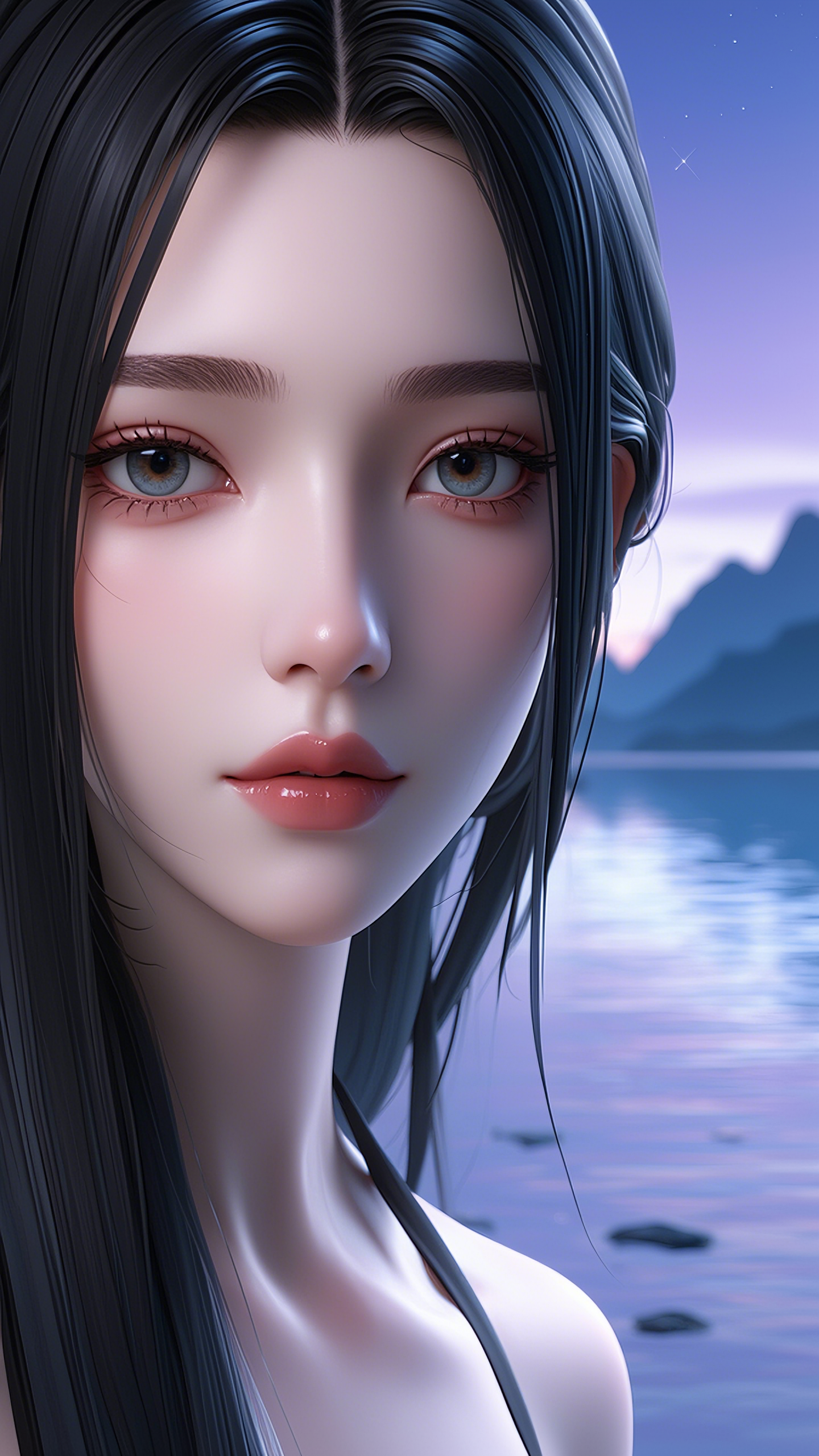 仙子沐浴圖
