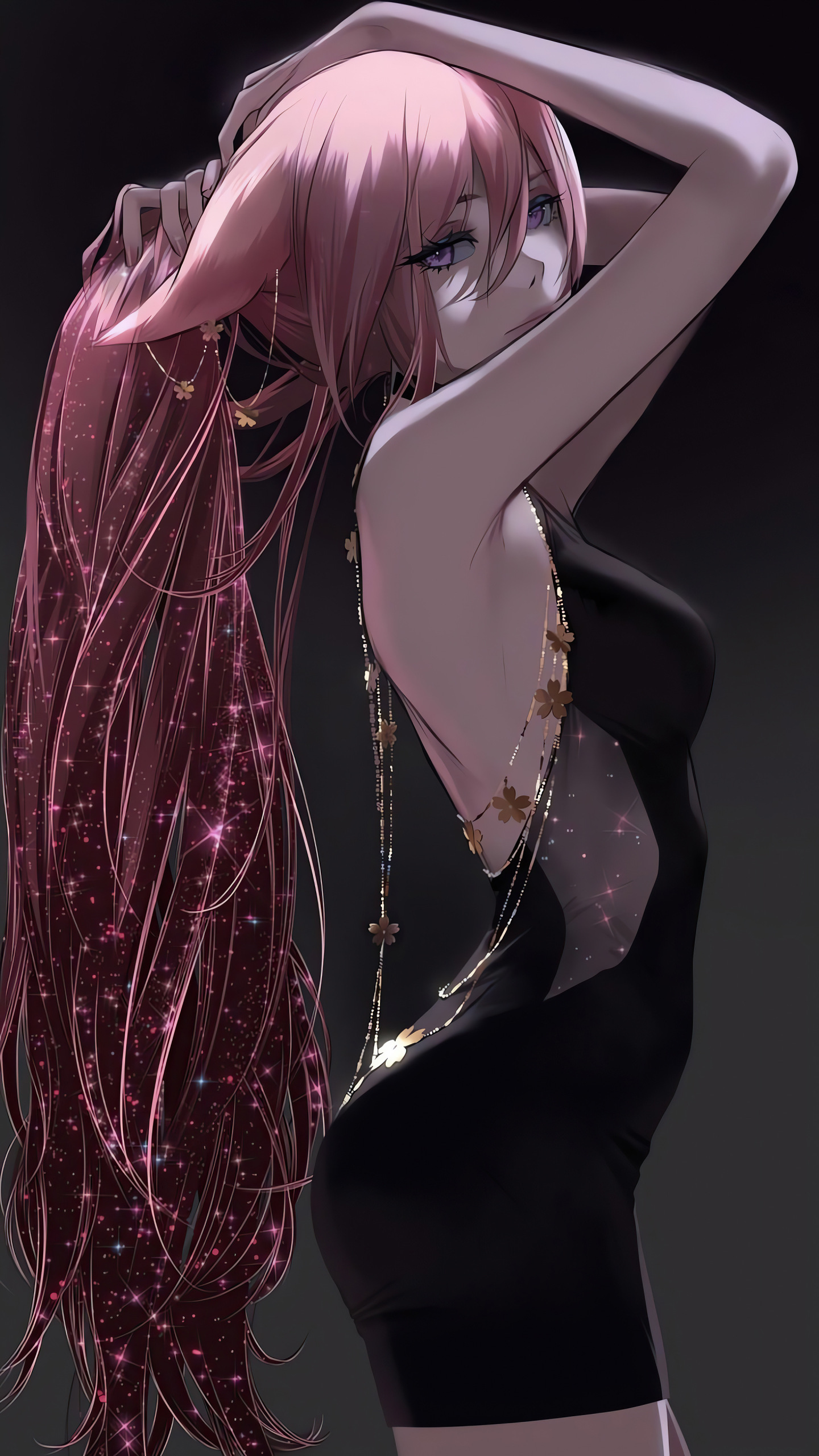 暗黑紅髮美女