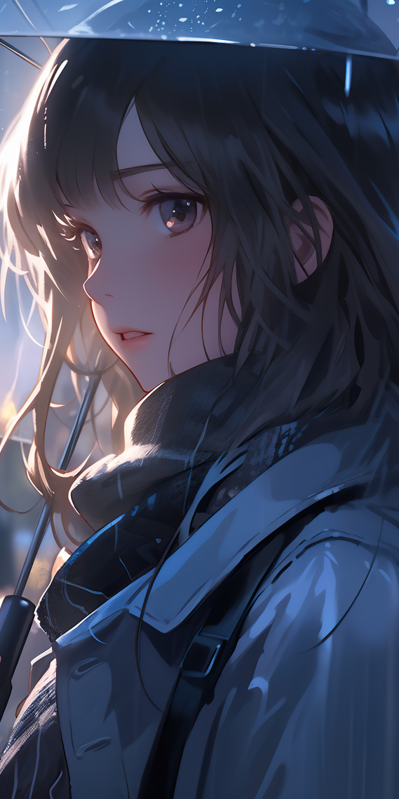 雨夜霓虹女孩（原畫）