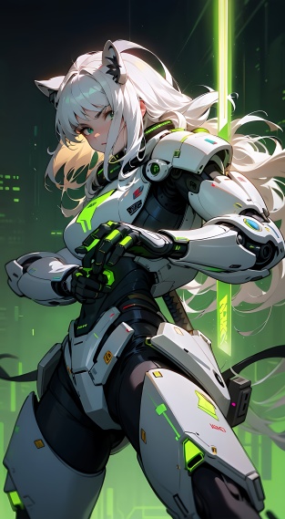 动漫机甲美少女