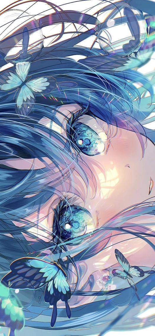 藍眼睛少女
