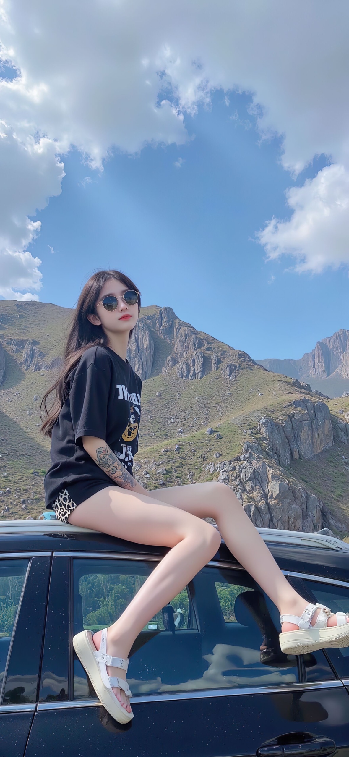 自由感美女