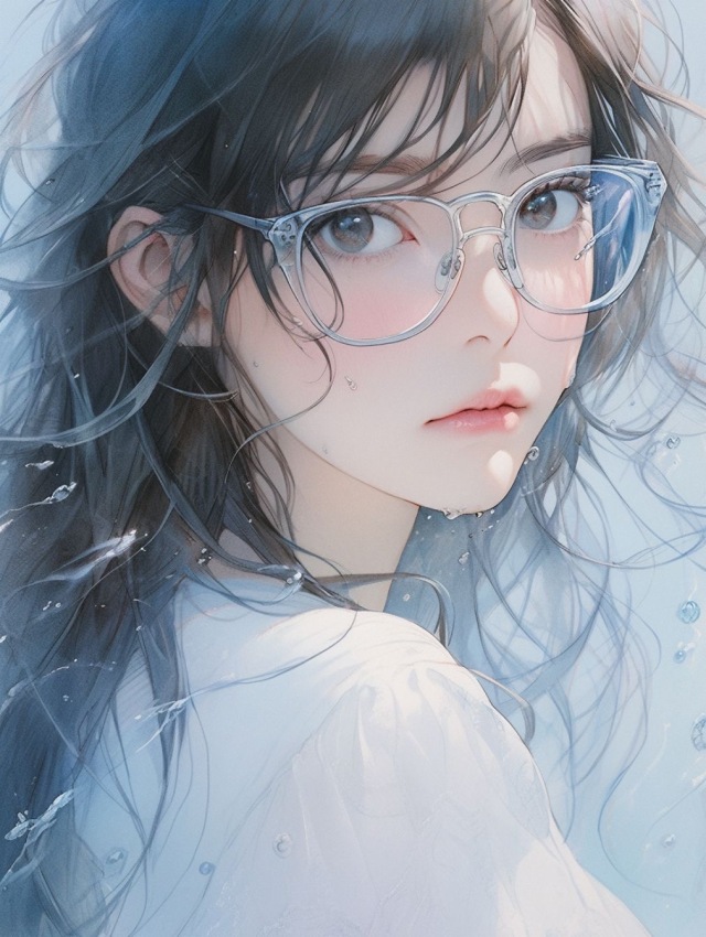 戴眼鏡的女孩