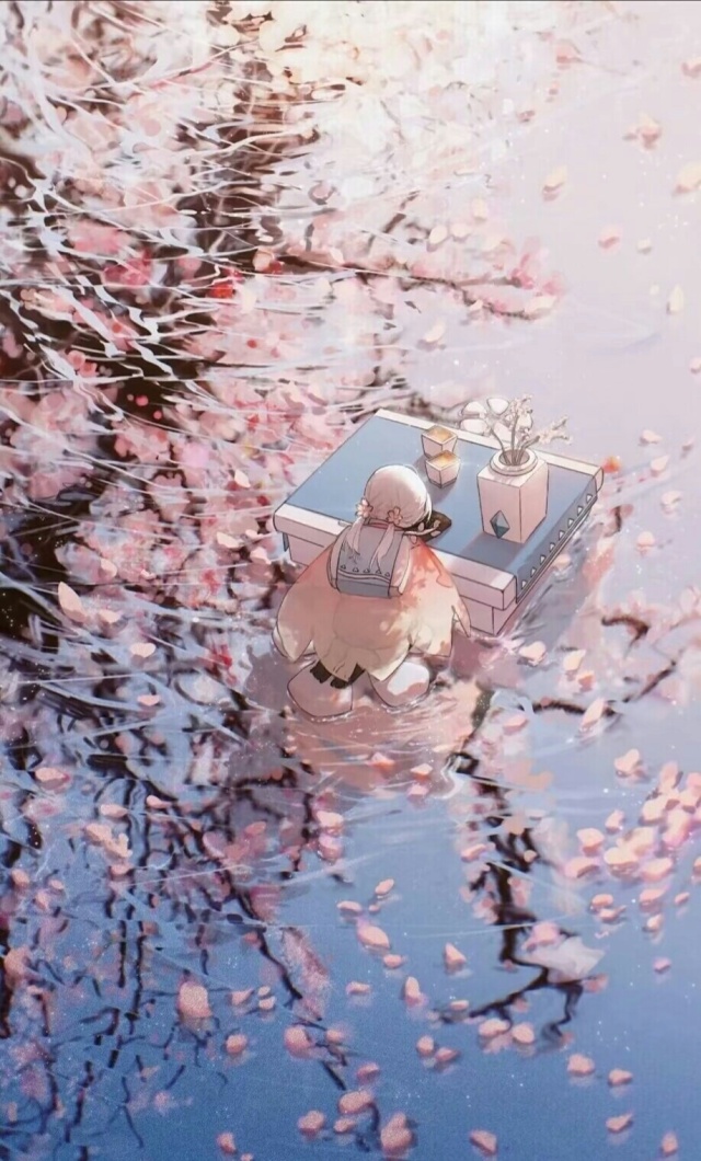 樱花永远爱你，樱花树下品茶
