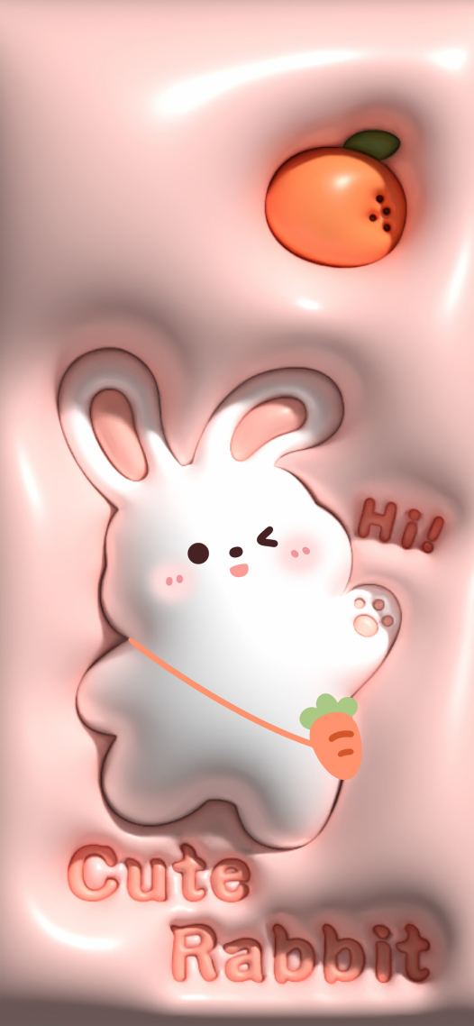 可愛3D兔子壁紙