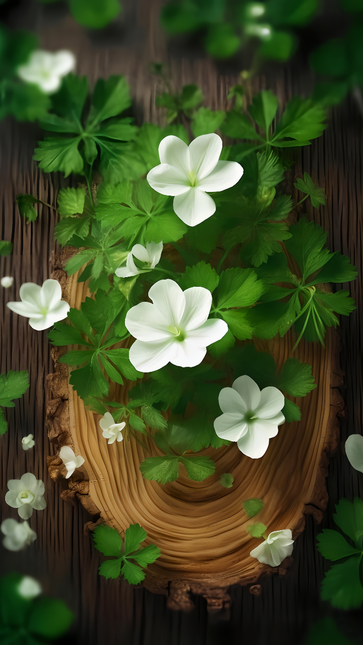 清新的花