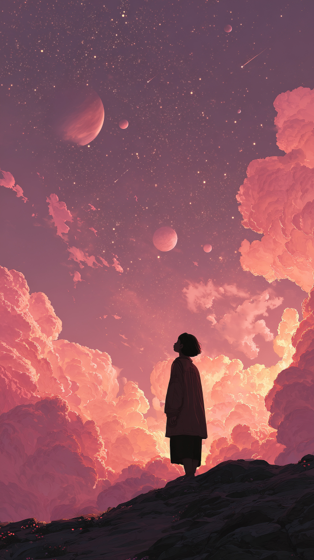 粉色天空