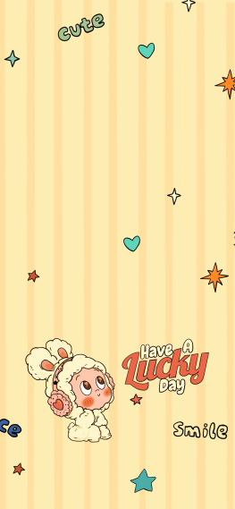 星星人幸运兔主屏手机壁纸