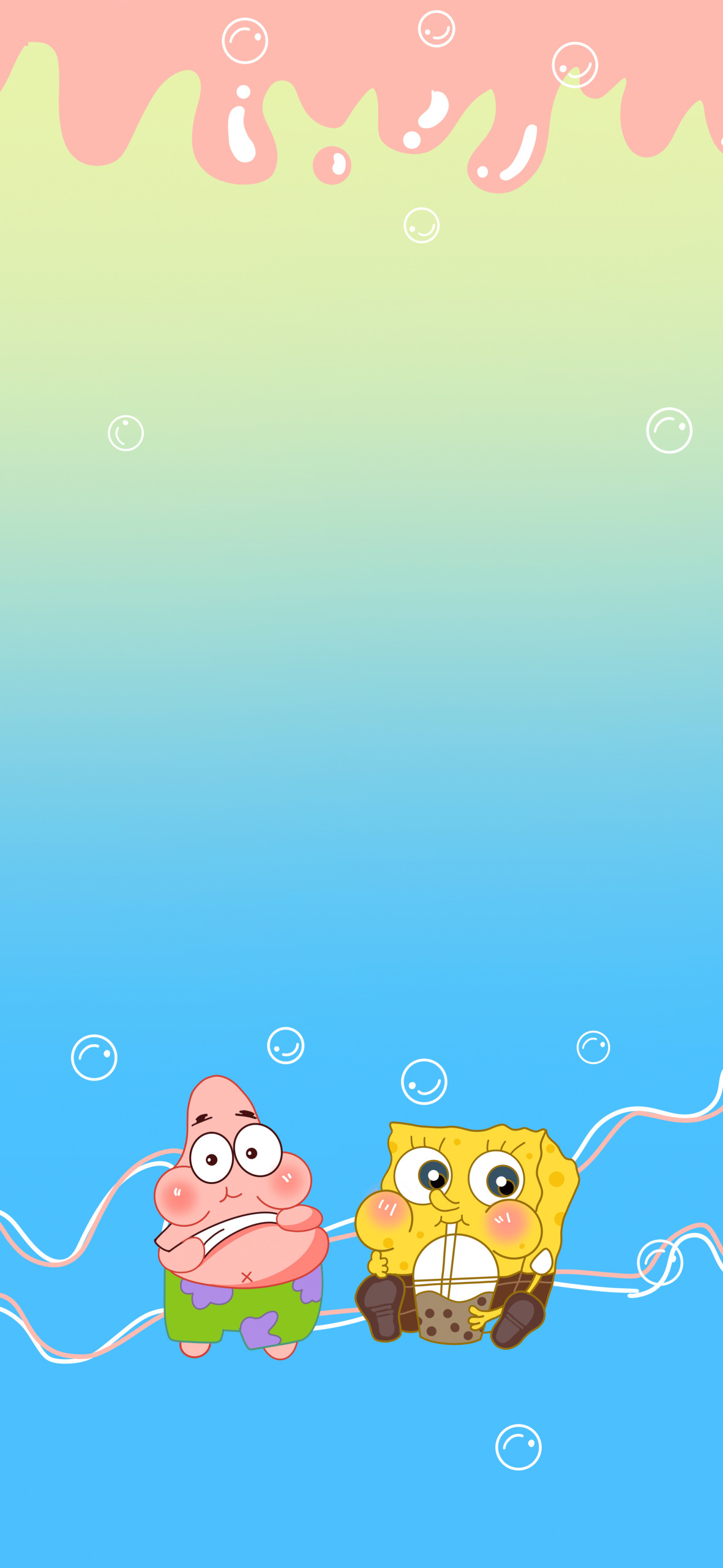 海绵宝宝和派大星手机主屏