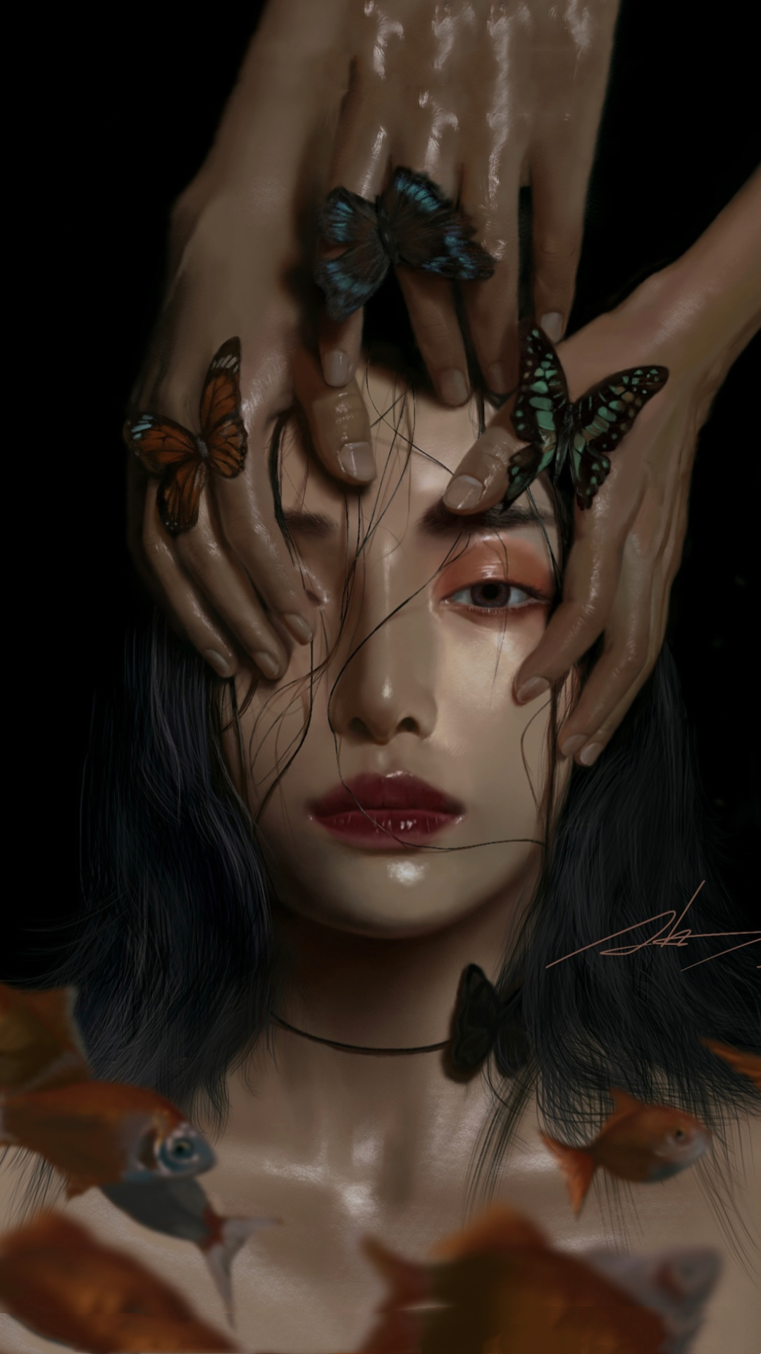藝術感超強的美女