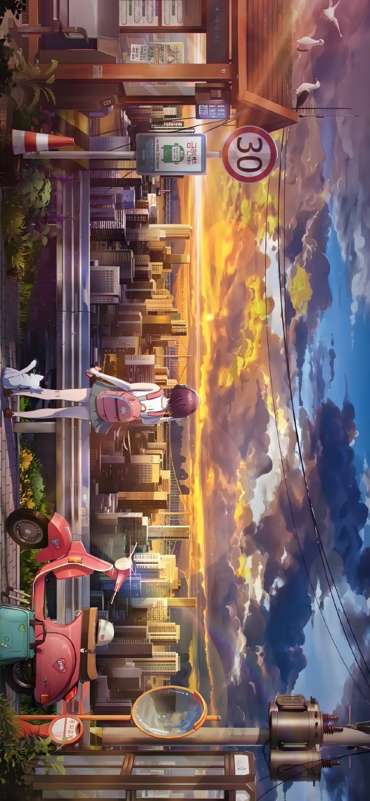 都市夕陽少女
