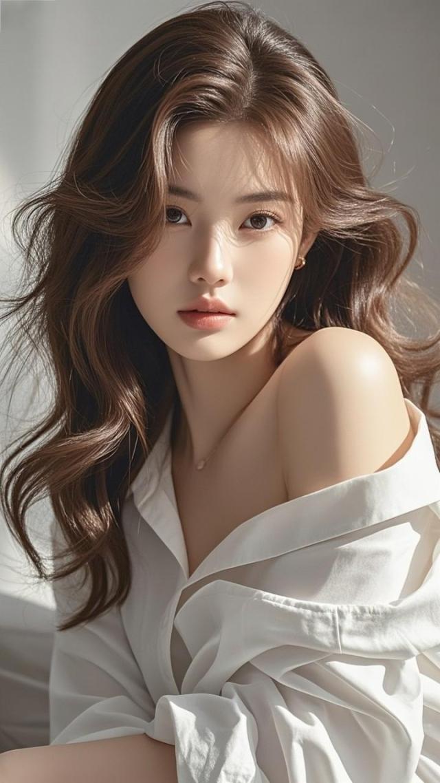 白衬衫美女