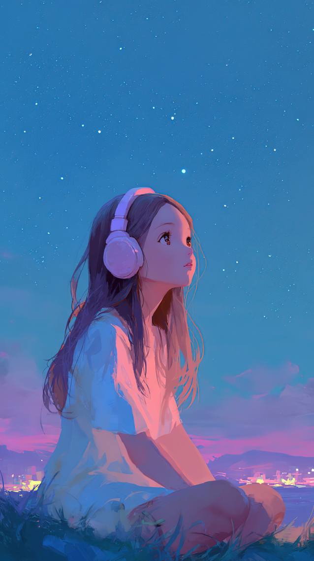 听音乐的女孩