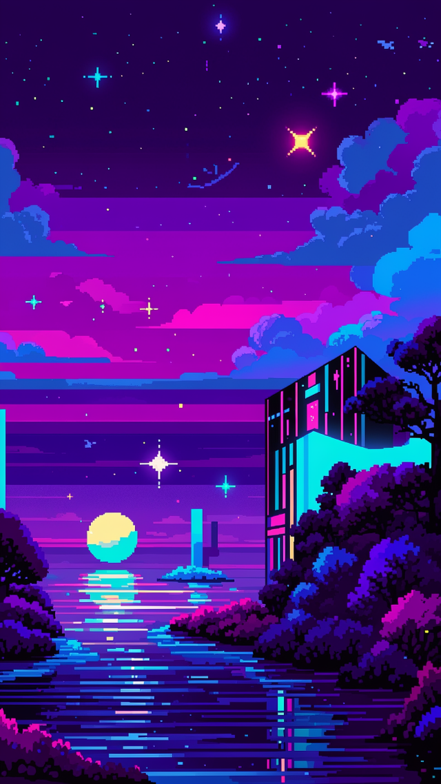 像素夜空