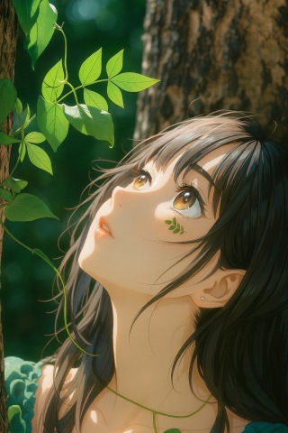 面向阳光的少女
