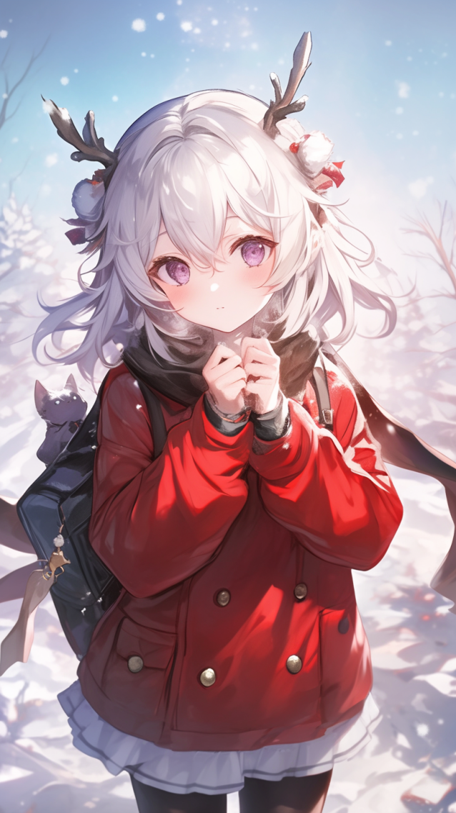 雪地少女