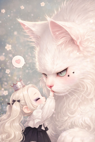猫咪与小女孩