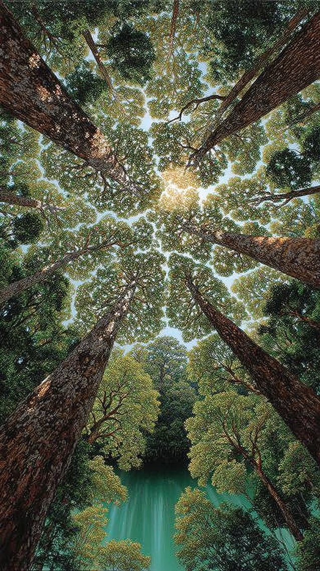 俯瞰原始森林