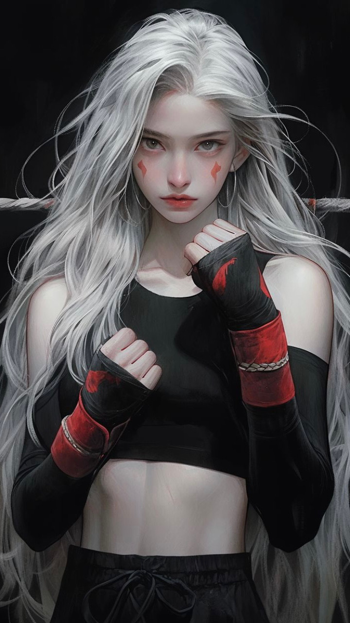 性感金髮美女拳手