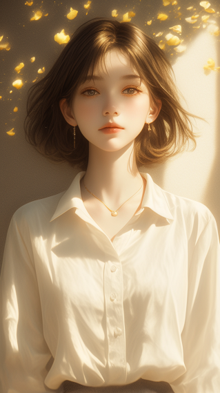 梦幻光影美女