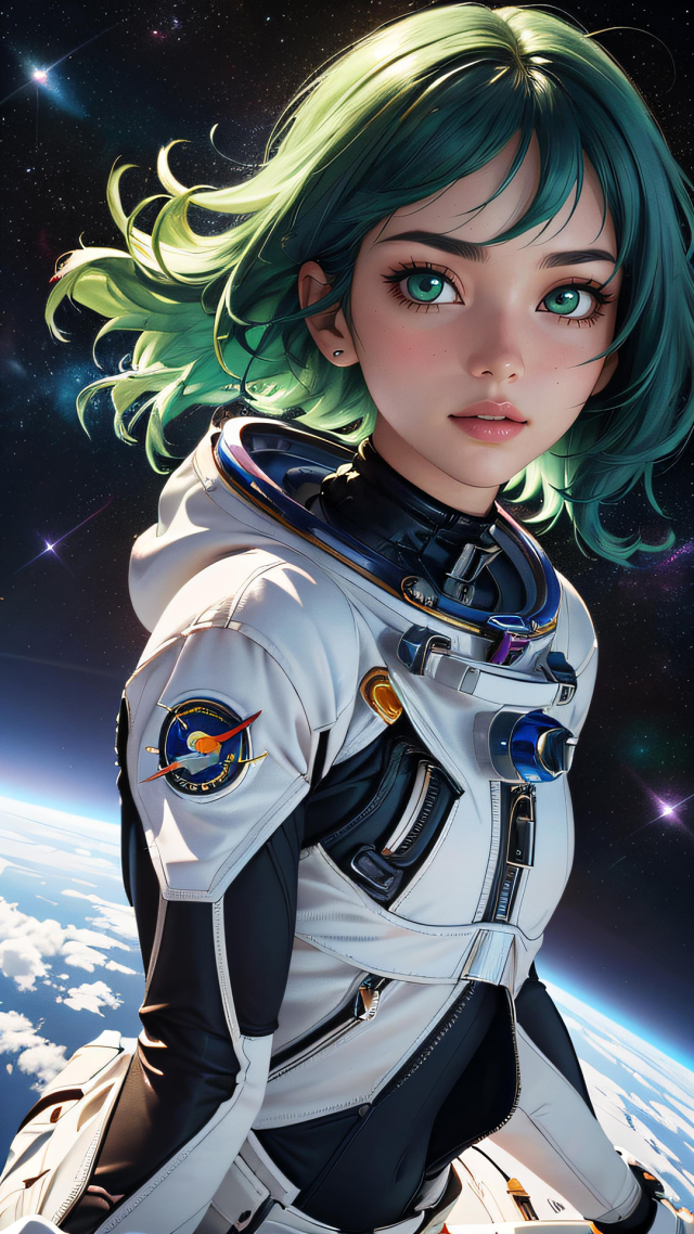 AI生成圖-太空空少女