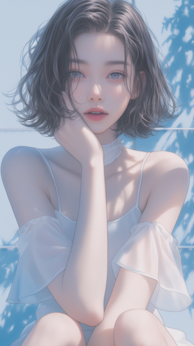清冷气质美女