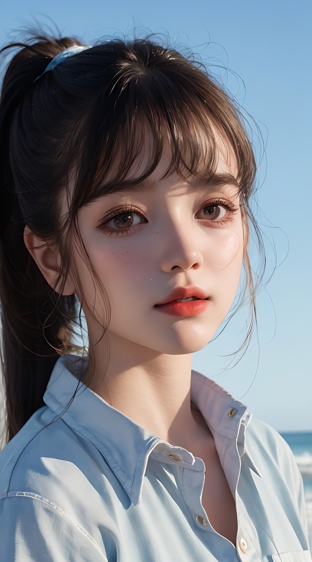 阳光混血美女