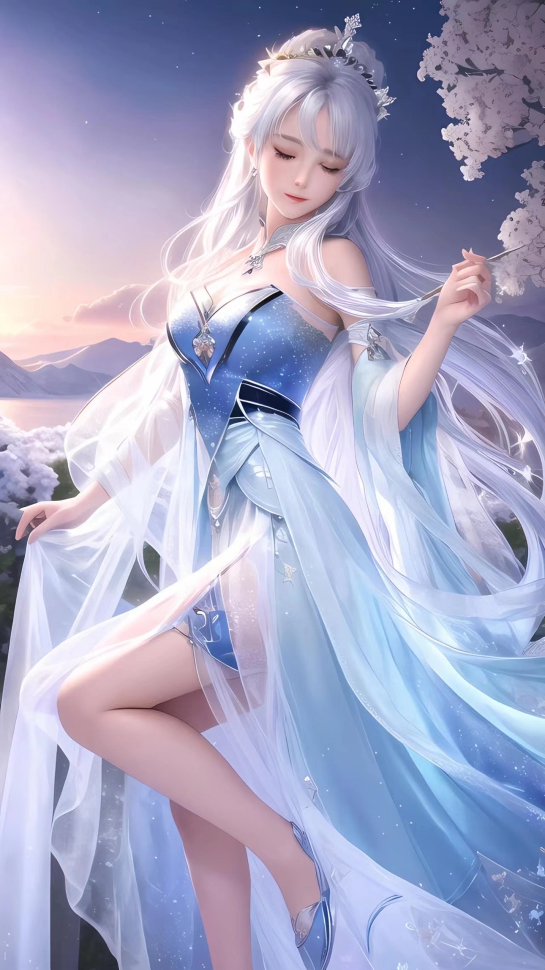 唯美藍衣女神3