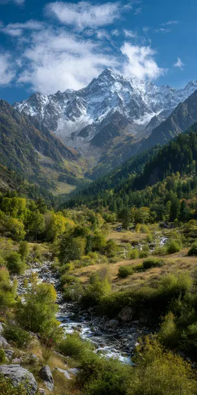 秋日山谷的静谧时光