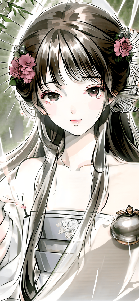 手绘美女