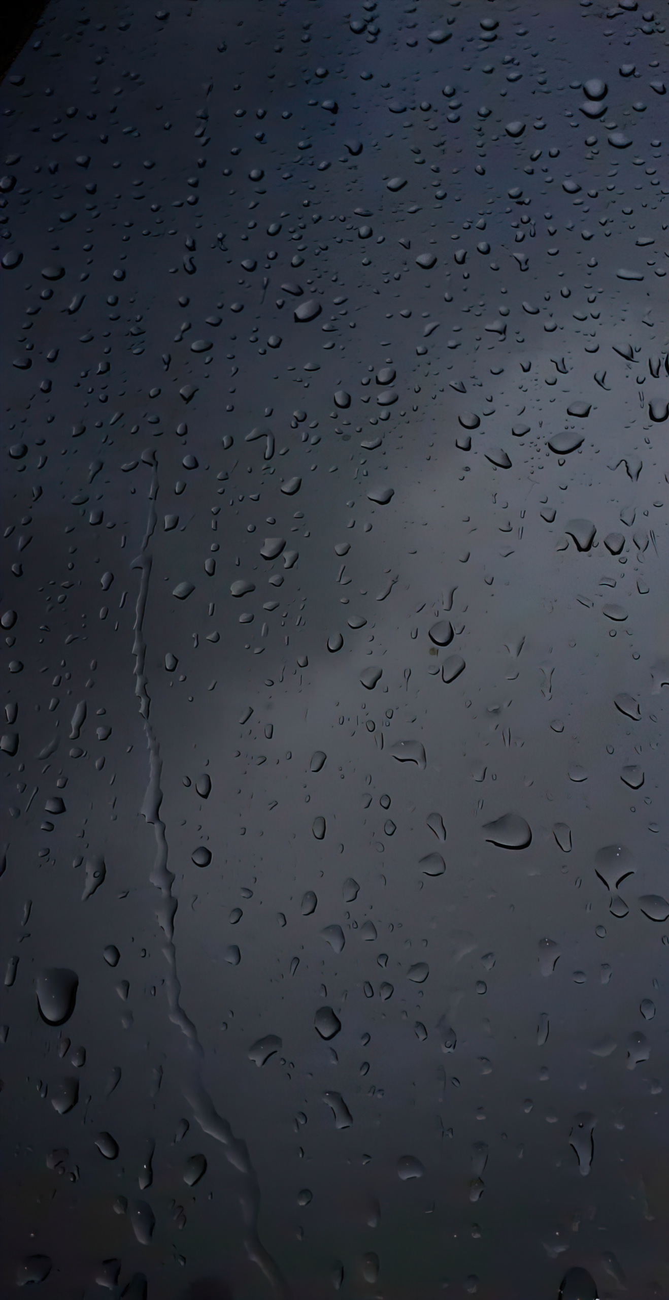 暗色系雨滴屏