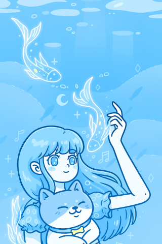 深海少女与猫猫