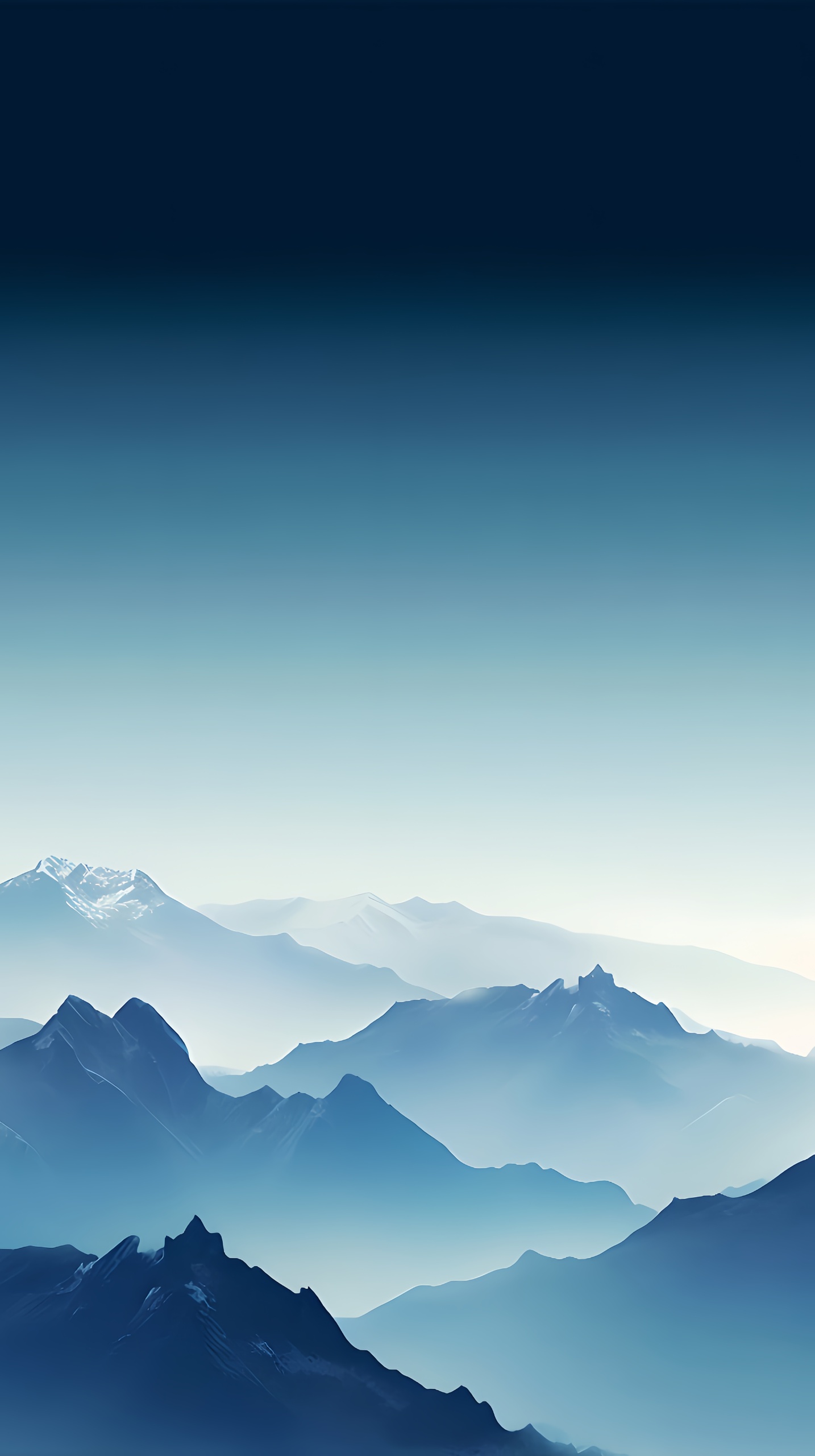 藍色系山脈