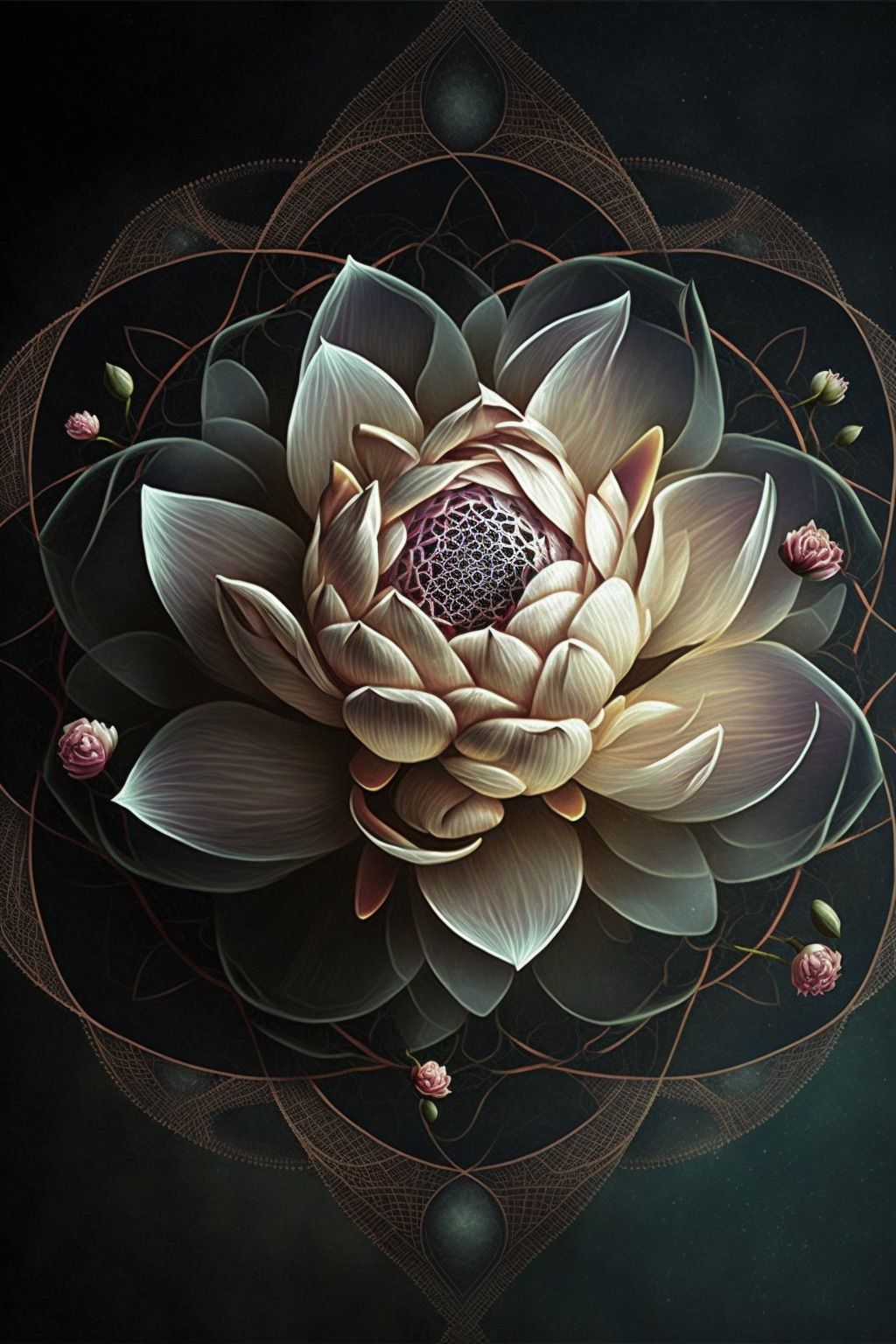 重彩荷花-6