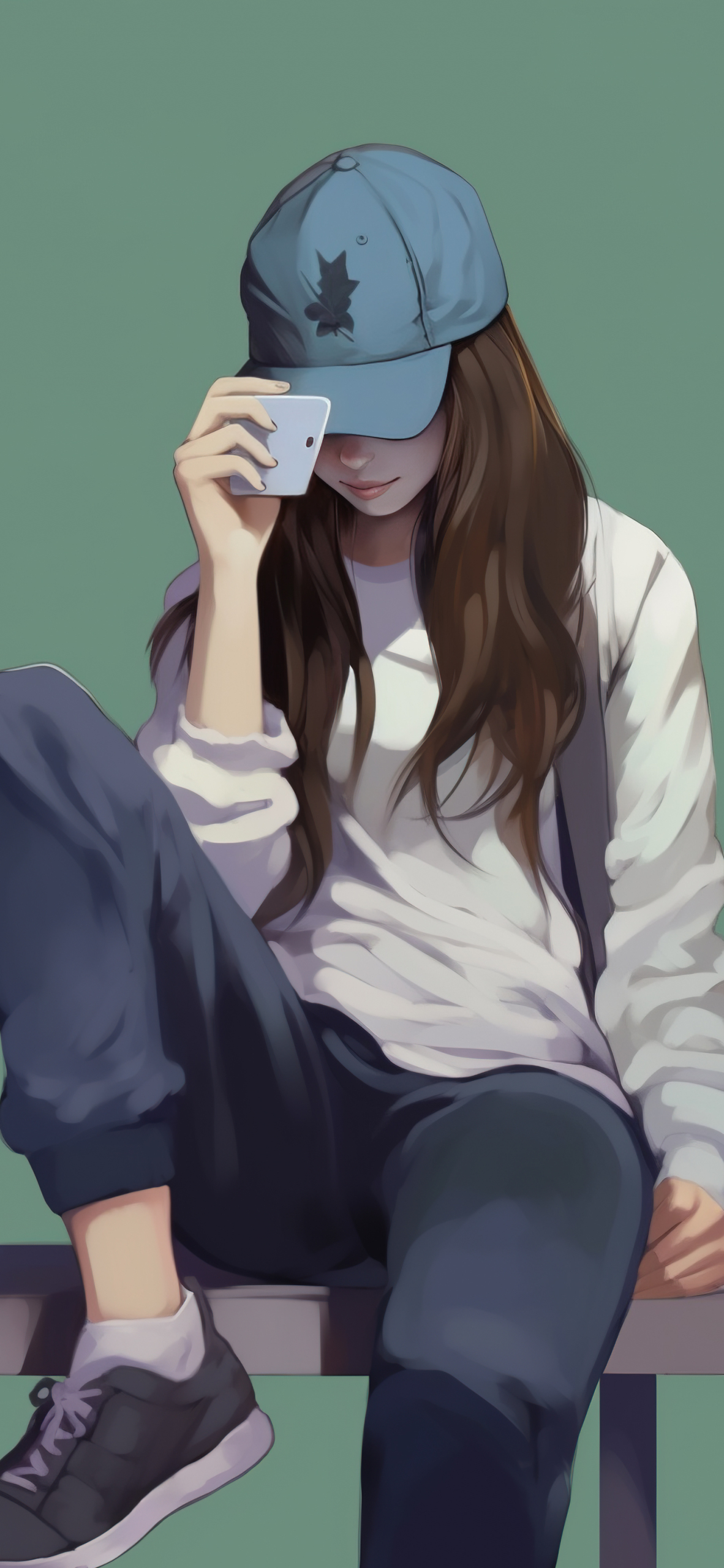 棒球帽美女