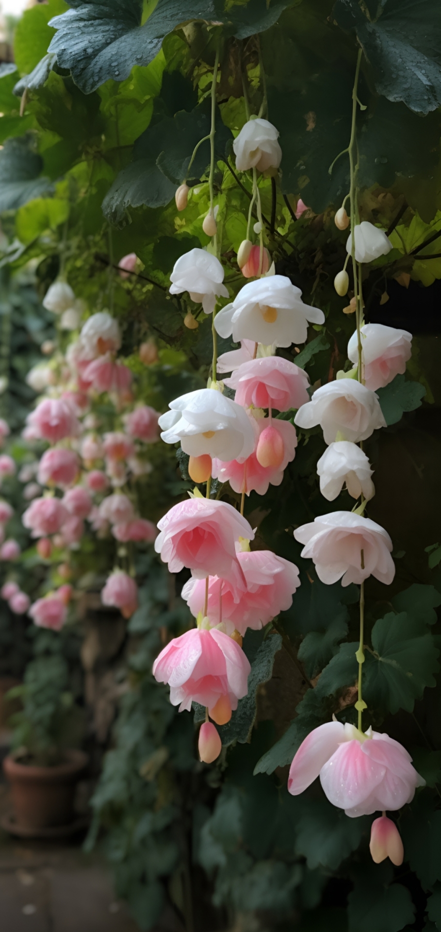 4k，藤，花