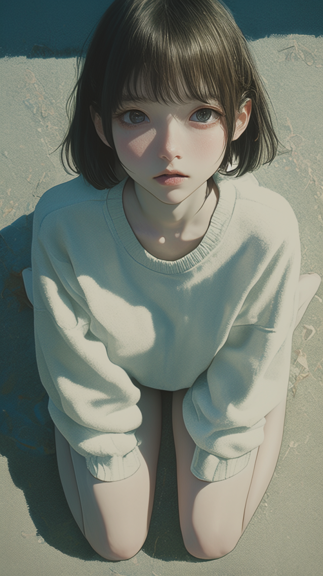 阳光广场甜美女孩