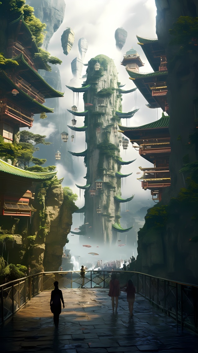 科技古風建築