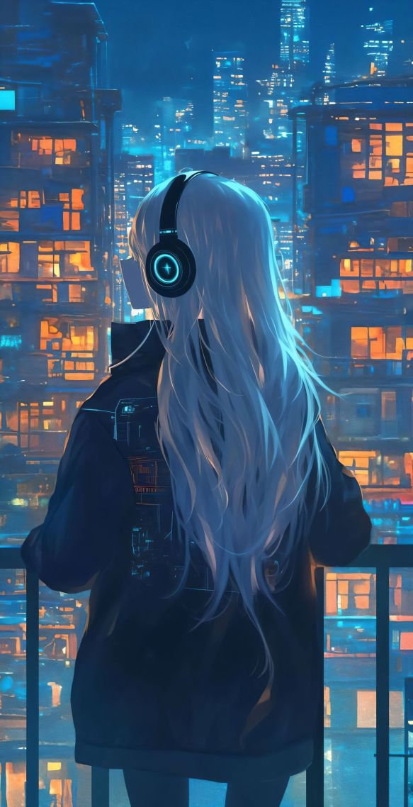 城市中的美女