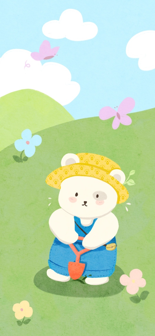 小熊植树