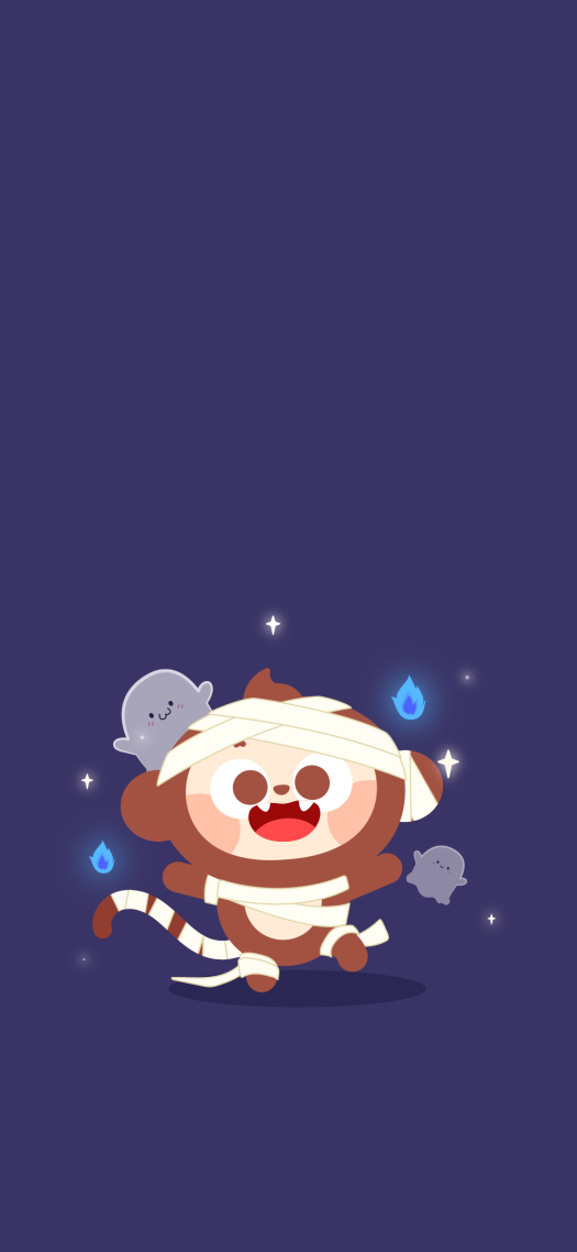萬聖節藍色幽靈小鬼