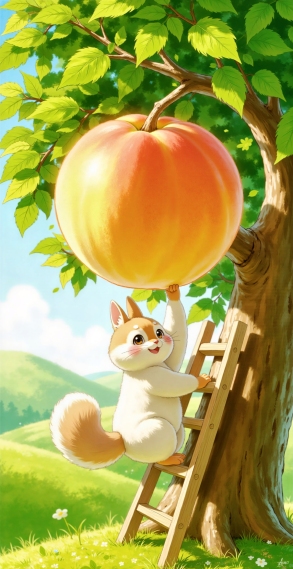 治愈小松鼠插画系列