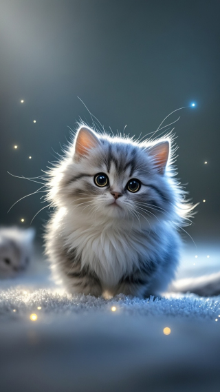 灰色小猫咪