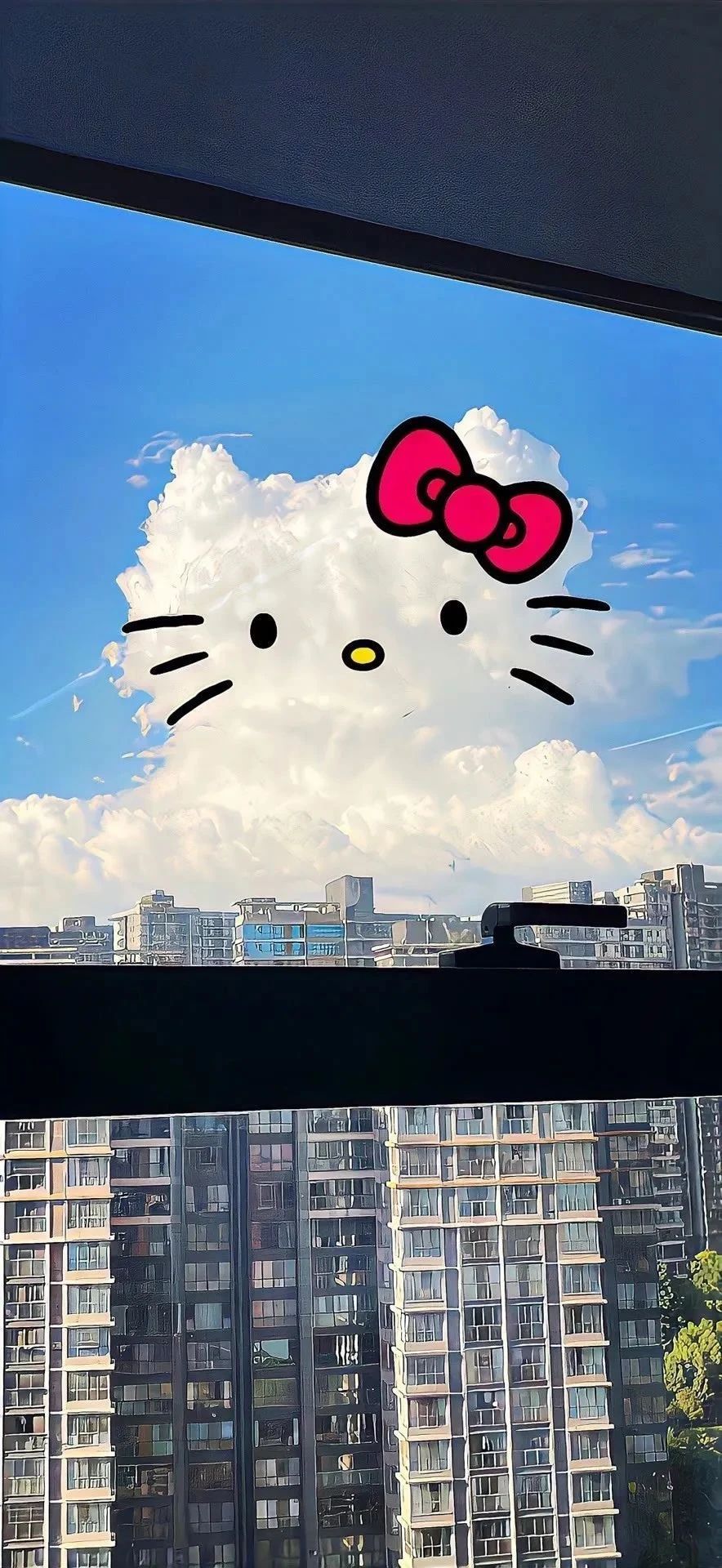 天空的白色熊