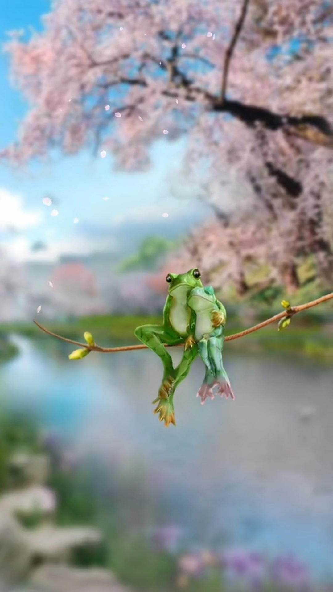 春季 青蛙 感情