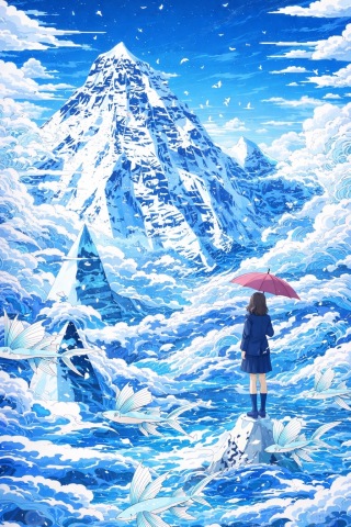 仰望山峰