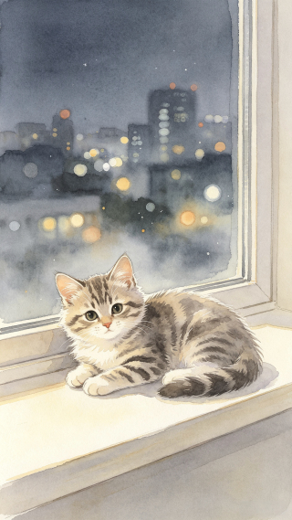 水色夜窗
