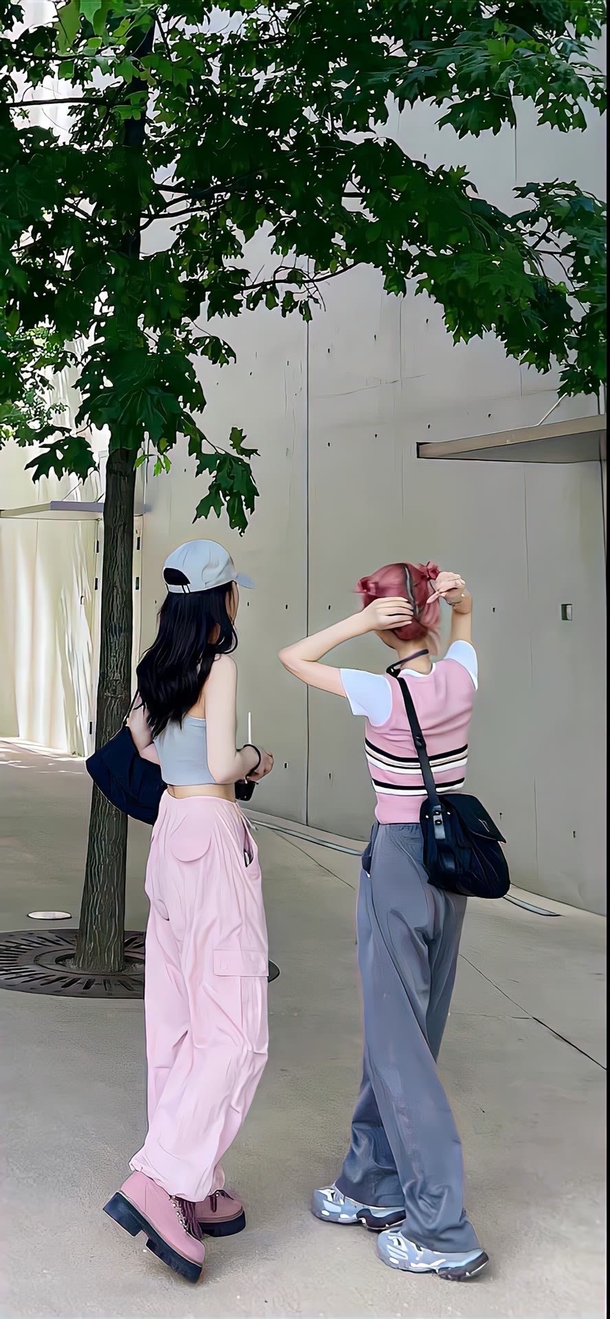 美女背影